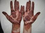 My wedding Mehndi-one of my only saving graces when I traveled north. You could tell when passers by would say "Ooh, nice mehndi," in Hindi. The darker it gets the better. I was told it will mean that your husband will love you more......